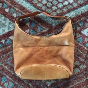 American Leather Company. Orange/tan.